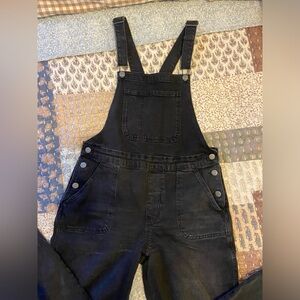 Women’s Black Old Navy Straight Overalls